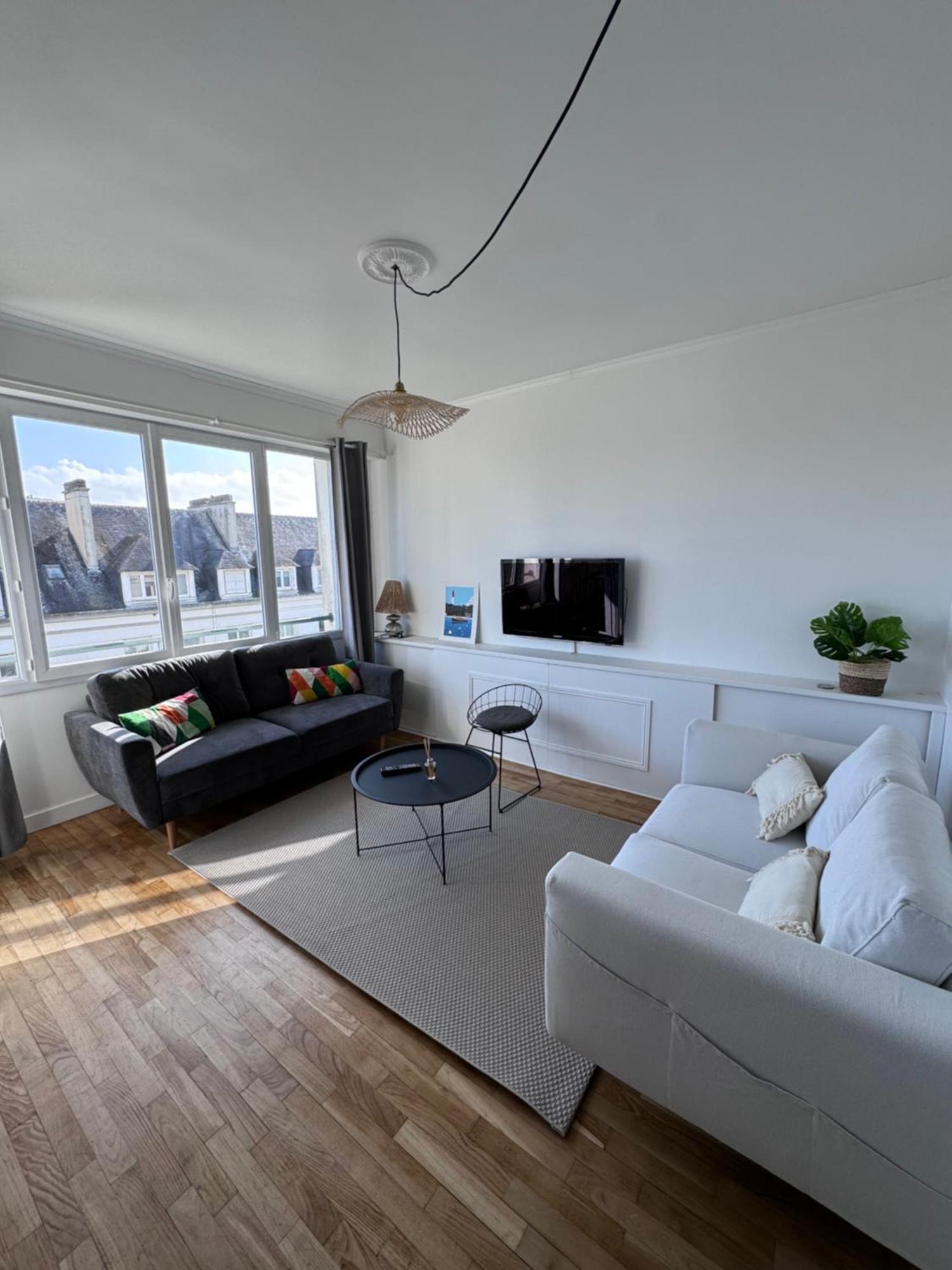 Charmant Appartement T3 Avec Balcon, Centre-Ville Лориан Екстериор снимка